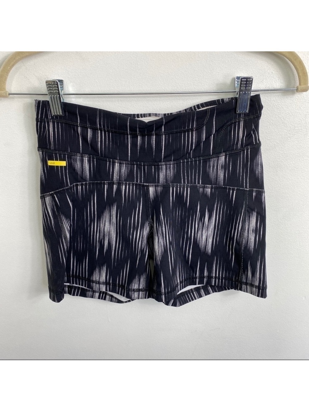 Lole Athletic Biker Shorts Black White Short Women’s Size XS